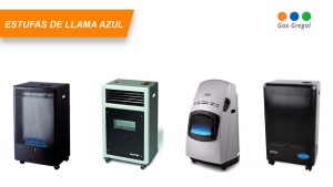 Estufas llama azul