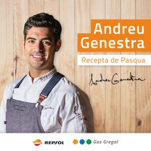 Calamar farcit de porc amb brou de sopes mallorquines